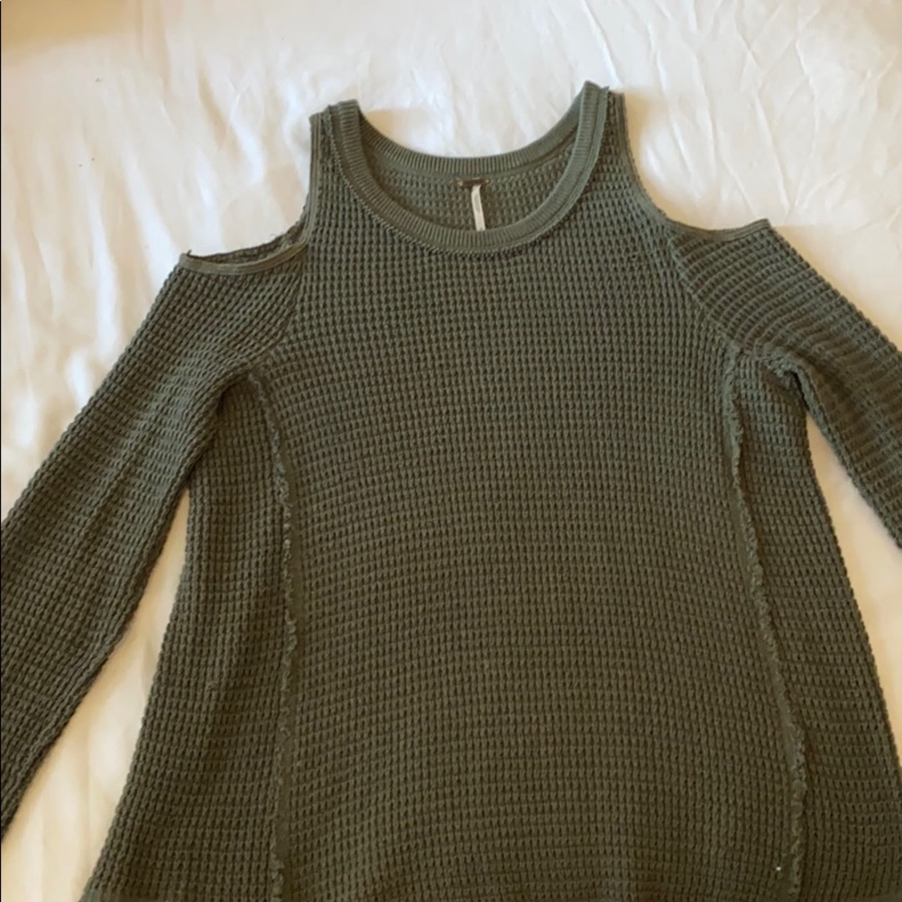 Free people cold shoulder sweater